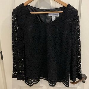 Jessica Howard Women’s Black LaceTop Size 12